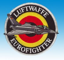 Gestickte Abzeichen Luftwaffe Eurofighter (schwarz)